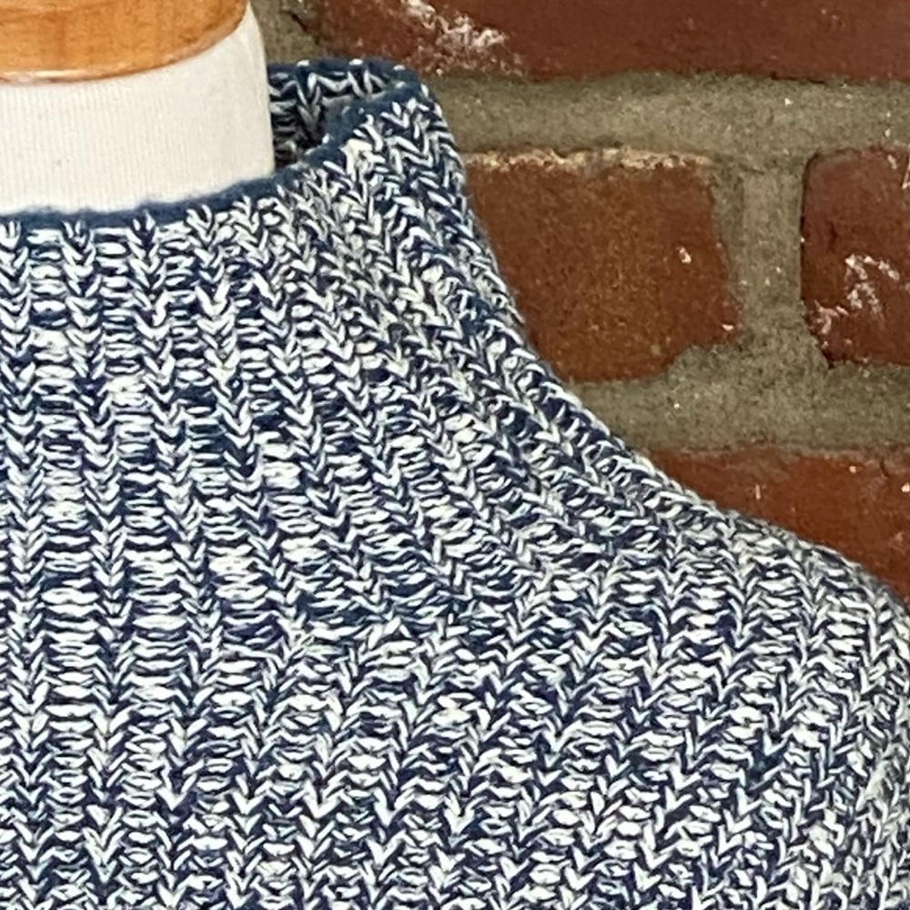 Caslon Shaker Mock Neck Sweater Blue Size XS - Picture 9 of 10